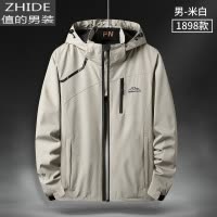 SUNTEK中老年男士大码爸爸春装外套户外休闲登山服装夹克40岁50夹克