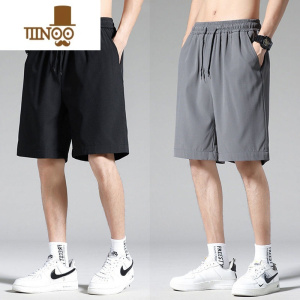 YANXU睡裤男士夏季冰丝短裤休闲大裤衩宽松五分裤超薄款家居裤