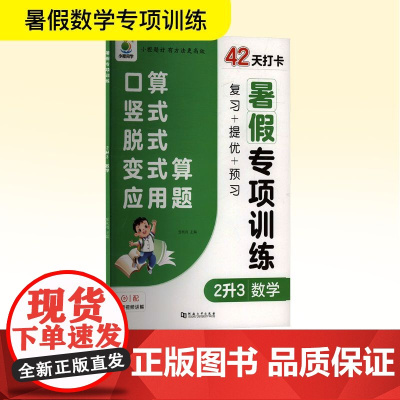 暑假专项训练 2升3 数学 张秋雨 编 小学教辅文教 正版图书籍 河南大学出版社