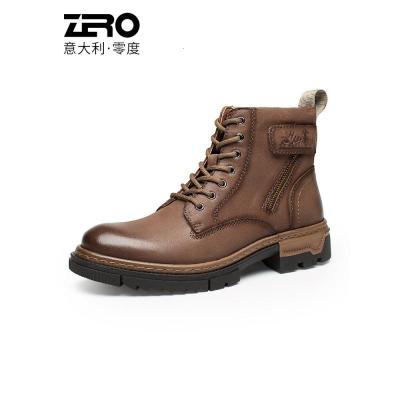 Zero零度男鞋高帮工装鞋靴男2020秋冬新款磨砂皮靴男士马丁靴新款正品情人节礼物新年礼物