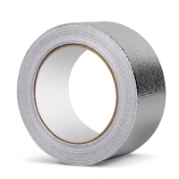 中锦科技 玻纤布铝箔胶带隔热保温耐高温玻纤布胶带宽度50mm长度约25米卷