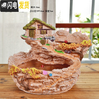 三维工匠微景观多肉植物小花盆多肉花盆树脂盆器创意大号口径拼盘简约个性 T524 中等花盆容器