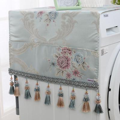 家柏饰(CORATED)欧式全自动洗衣机盖布长方形家用冰箱单开收纳袋洗衣机套罩口袋