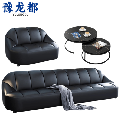 豫龙都接待沙发纳帕西皮套