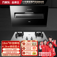 万家乐 油烟机灶具套餐 烟灶两件套AL031+KA031 侧吸18立方大吸力油烟机燃气灶套装 天然气