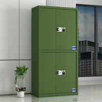 鑫星奈 XXN40615008 钢制保密柜保险柜保密档案资料柜 绿色通双节智能指纹密码锁