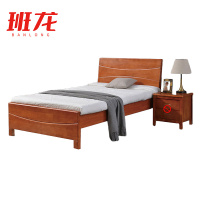 班龙单人床100*200cm+床垫木质套