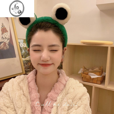 JiMi韩国网红可爱青蛙洗脸发箍女ins头箍小清新减龄头饰发卡儿童发带