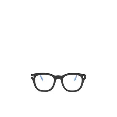 汤姆福特(Tom Ford)方框眼镜透明镜片全框复古潮男潮女百搭配饰塑 黑色