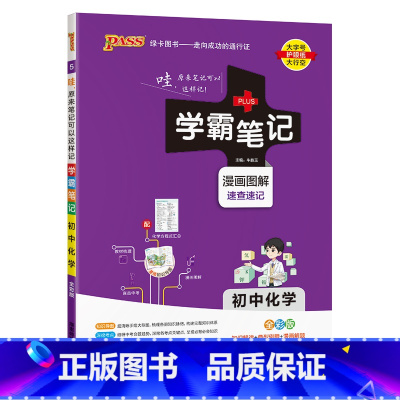 化学 初中通用 [正版]2025版学霸笔记初中物理公式定律基础知识讲解课堂知识点清单pass绿卡图书八年级九年级中考通用