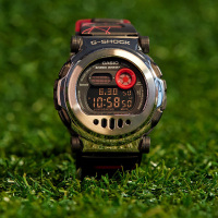 卡西欧手表 G-SHOCK 经典复刻 配备可拆卸表圈 防水防震运动男表G-B001MVA-1PR