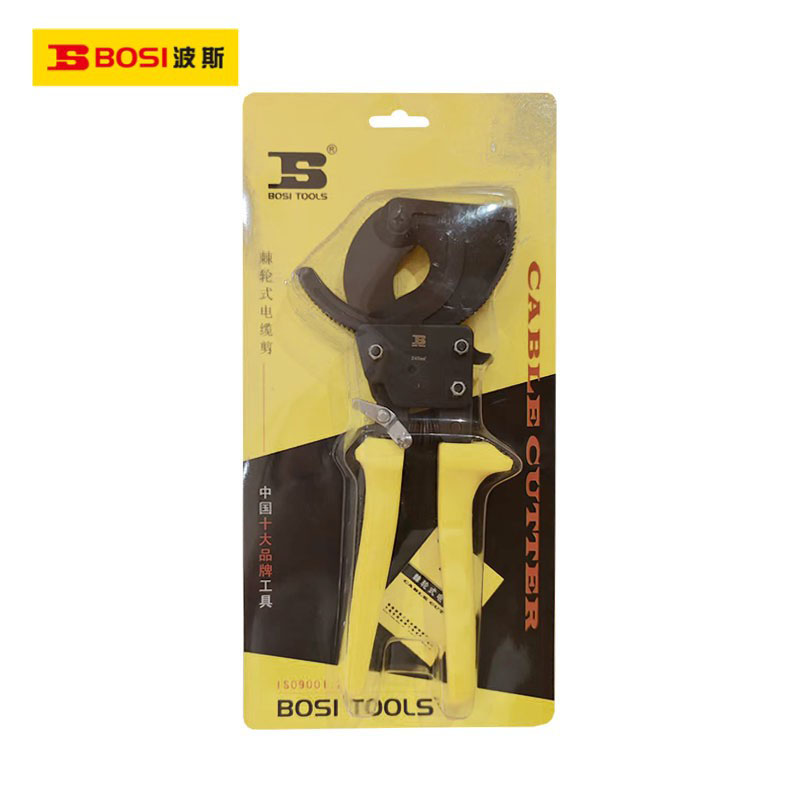 波斯(BOSI)棘轮式电缆剪(φ32/240mm²)把
