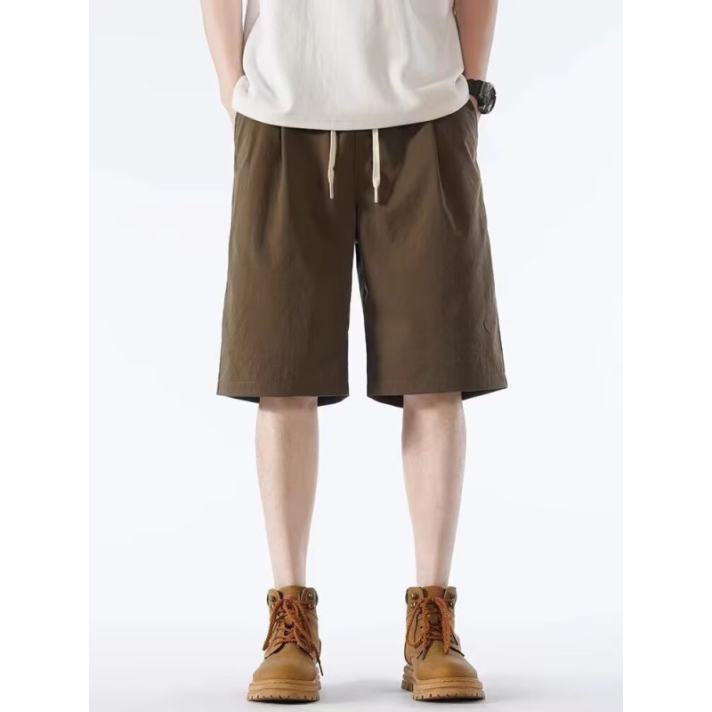 夏季新款美式短裤男潮牌薄款设计感小众宽松大码运动裤