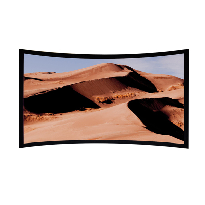 经科JK弧形画框幕布窄边框HB-CW2高增益金属软幕72寸4:3