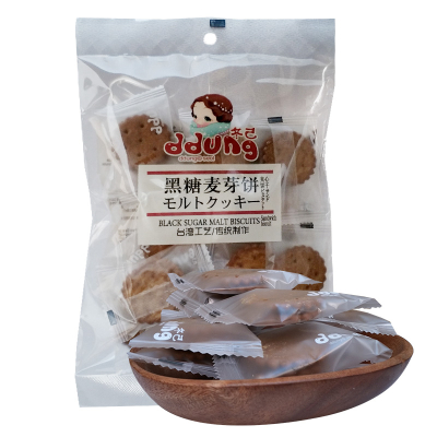 ddung冬己咸蛋黄麦芽饼干黑糖麦芽饼干夹心饼干袋装106g