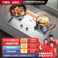 万家乐(Macro)聚能猛火燃气双灶具家用 台式嵌入式双灶头快速点火 3D立体加热 一级能效全进风AY5G天然气