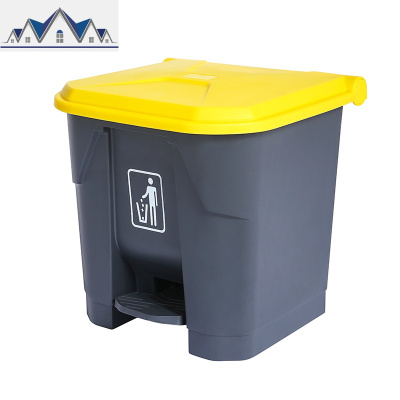 大垃圾桶大号脚踩脚踏式户外环卫商用带盖家用厨房分类垃圾箱 三维工匠