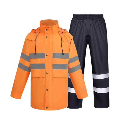 晨以橙 雨衣套装 橙色 套