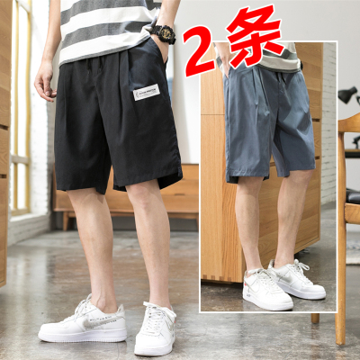 侯七爷(HOUQIYE)短裤男士夏季宽松潮牌休闲运动五分中裤ins潮流外穿沙滩休闲裤男装