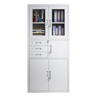 风雷动凭证柜会计收纳柜财务档案柜资料柜加厚文件柜办公室带锁铁皮柜偏三内保柜