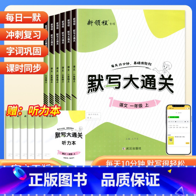 [2本]默写大通关+同步口算(人教版) 一年级下 [正版]2024版新领程默写大通关1一2二3三4四5五6六年级上册语文