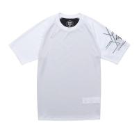 Asics/亚瑟士男士排汗速干运动 volley 排球短袖上衣白色运动T恤