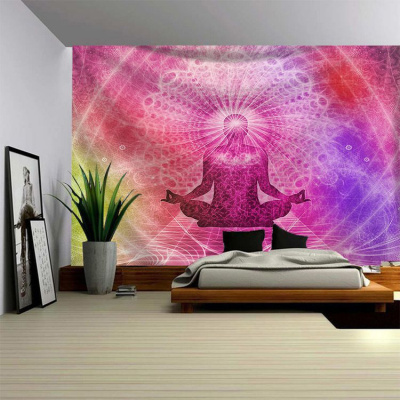 家柏饰(CORATED)波西米亚墙壁装饰挂布床头瑜伽背景布壁画印度曼陀罗挂毯 图五 超大涤纶布180高*230宽厘米