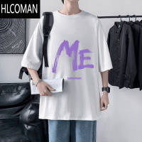 HLCOMAN美式高街短袖t恤男夏季2025新款宽松百搭半袖衣服ins体恤