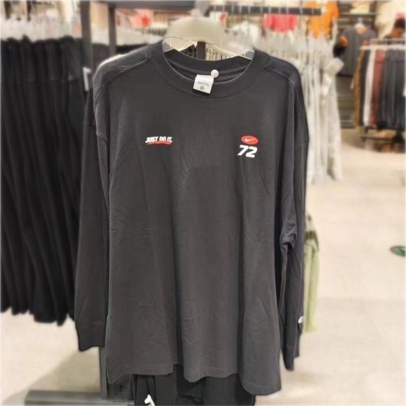 NIKE耐克长袖T恤运动休闲舒适针织圆领女装HQ1574-045 D