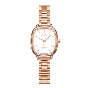依波(EBOHR)女士石英表气质女表生日礼物简约腕表皎月白51653426 皎月白51653426