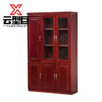 云型巨 书柜更衣柜 木质六门 个