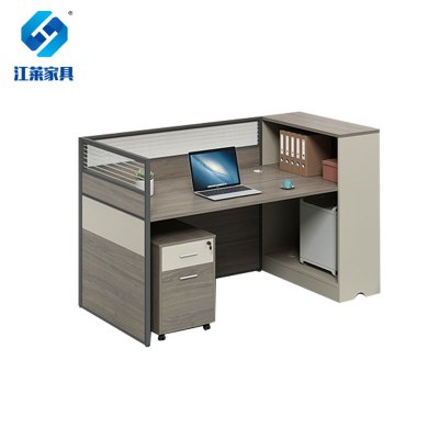 江莱高柜单人位含柜办公桌1500*600*1100mm/JL-Z01/张