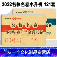 [友一个正版]2022 小升初真题卷 语文数学 名校名卷小学毕业升学全真试卷共2本 六年级毕业升学真题详解 小考重点小