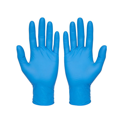 山之只 一次性丁腈手套 蓝色9寸100只/盒