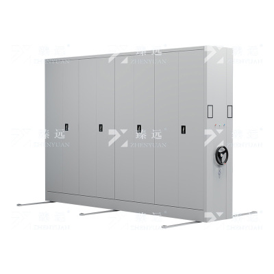 臻远电动密集架移动资料柜钢制轨道1列4组小尺寸2000*900*560mm