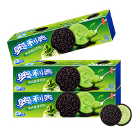 奥利奥冰淇淋夹心抹茶味夹心饼干97g*3盒 独立包装下午茶糕点点心