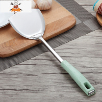 敬平小麦手柄防滑不锈钢锅铲炒菜铲子防烫铁菜铲长柄炒勺鱼铲平铲厨具