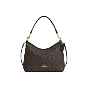 蔻驰(COACH)女包 女士奥莱正品马蹄包PVC经典老花包女士手提单肩包女麻将包 CA548 F58321