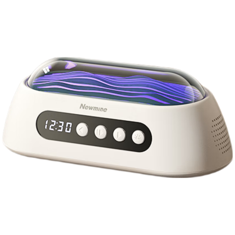 纽曼PBS003 无线蓝牙音箱 白噪音枕边睡眠音响助眠仪 迷你时钟音响闹钟定时关机