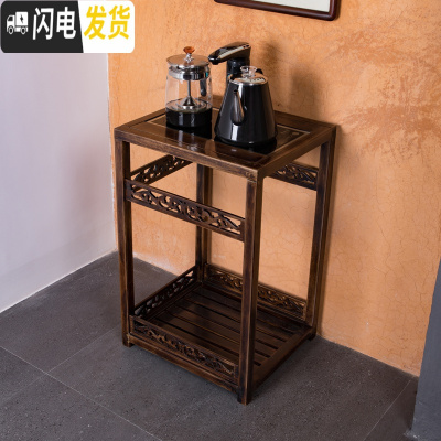 三维工匠花梨木小茶桌 移动泡茶车茶台套装家用 自动上水电磁茶炉实木茶盘 22实木蒸茶快速炉茶具