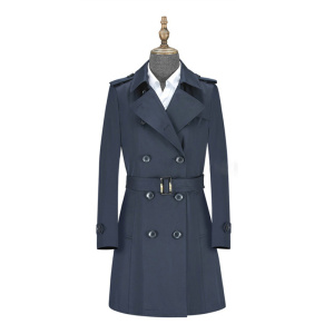 燕舞 BD2FN522101Z2F 女士春秋工作服 长款风衣 155-175码 定制商品(计价单位:件)藏青色