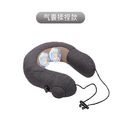 德国康仕坦(kangshitan)U型枕按摩护颈枕震动按摩便携飞机枕旅行枕颈部头枕办公室午睡枕无线款
