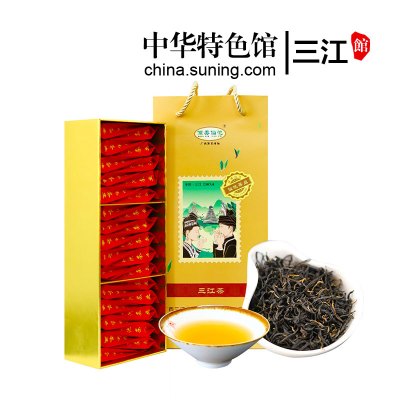 中华特色-三江馆侗美仙池仙池红红茶150g礼盒装5g/30包三江特产华南地区48小时内发货