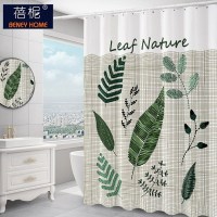 美帮汇北欧浴帘套装浴室隔断水布加厚霉卫生间洗澡帘子浴间淋浴挂帘