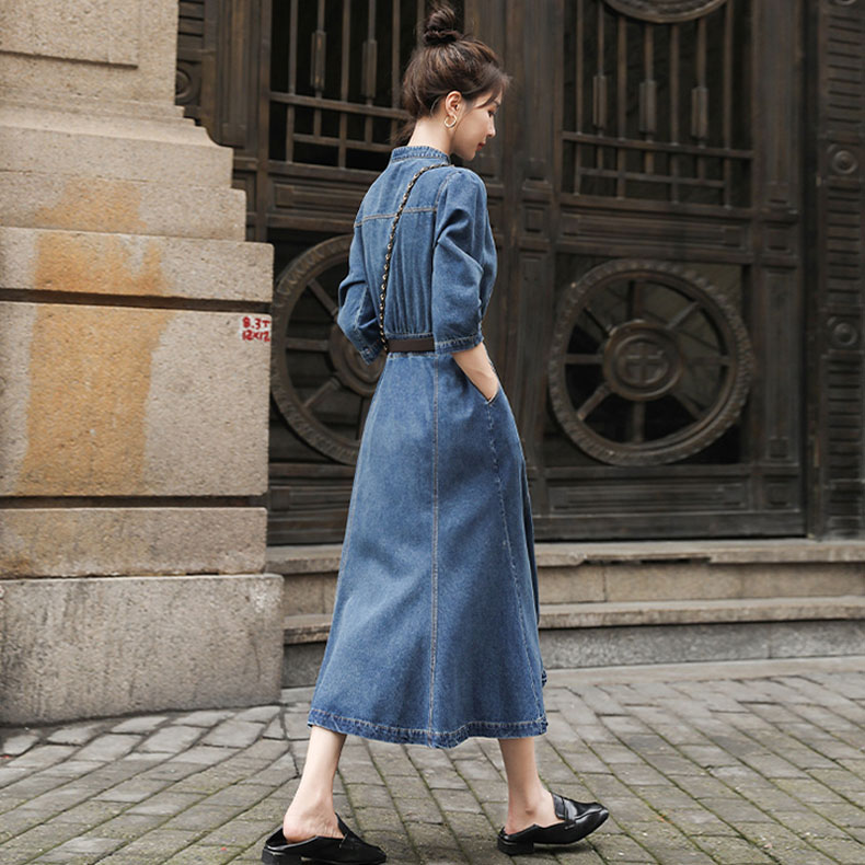 荷叶边吊带牛仔