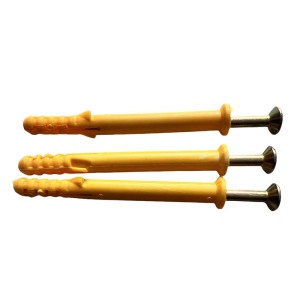 vzi 小黄鱼塑料膨胀管螺栓膨胀螺丝 10*50mm(100套) 包