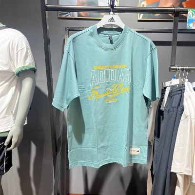 ADIDAS阿迪达斯短袖T恤运动休闲针织圆领男装JN9504 D