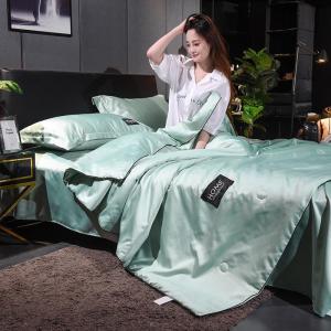 美帮汇夏天冰丝凉感空调被 可水洗夏凉被双人单人被芯色夏季薄被
