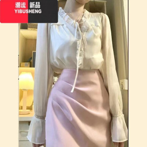 YIBUSHENG小香风连衣裙子套装裙女春秋新款时尚休闲女范温柔职业两件套