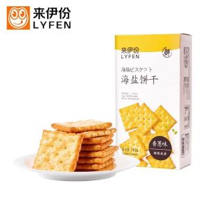 来伊份饼干海盐饼干110g*3休闲零食小吃苏打饼干奶盐味饼干 海盐饼干[110g*3盒]香葱味